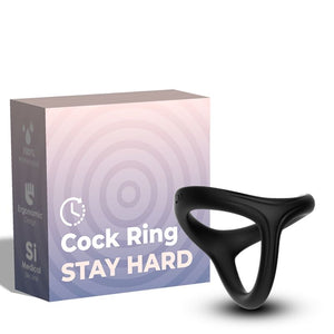 ARMONY - TRESOR DOUBLE SILICONE RING BLACK ARMONY FOR HIM