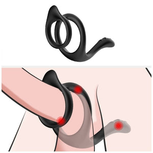 ARMONY - TAIL DOUBLE ANAL RING BLACK ARMONY FOR HIM