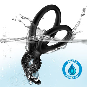 ARMONY - TRAVELER DOUBLE VIBRATOR RING FOR COUPLES RABBIT BLACK ARMONY FOR HIM