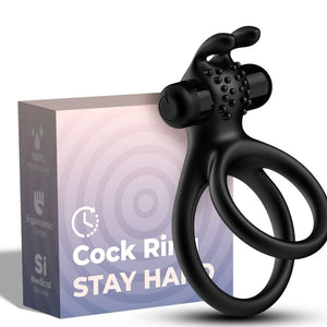 ARMONY - TRAVELER DOUBLE VIBRATOR RING FOR COUPLES RABBIT BLACK ARMONY FOR HIM