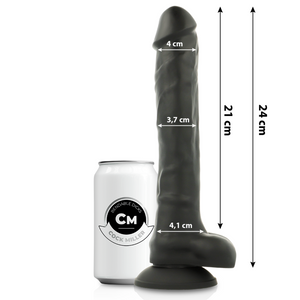 COCK MILLER - СИЛИКОНОВАЯ ПЛОТНОСТЬ COCKSIL ARTICULABLE ЧЕРНЫЙ 24 СМ