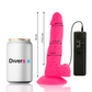 DIVERSIA — ELASTĪGA VIBRĒJOŠA DILDO ROZĀ 18 CM -O- 4 CM