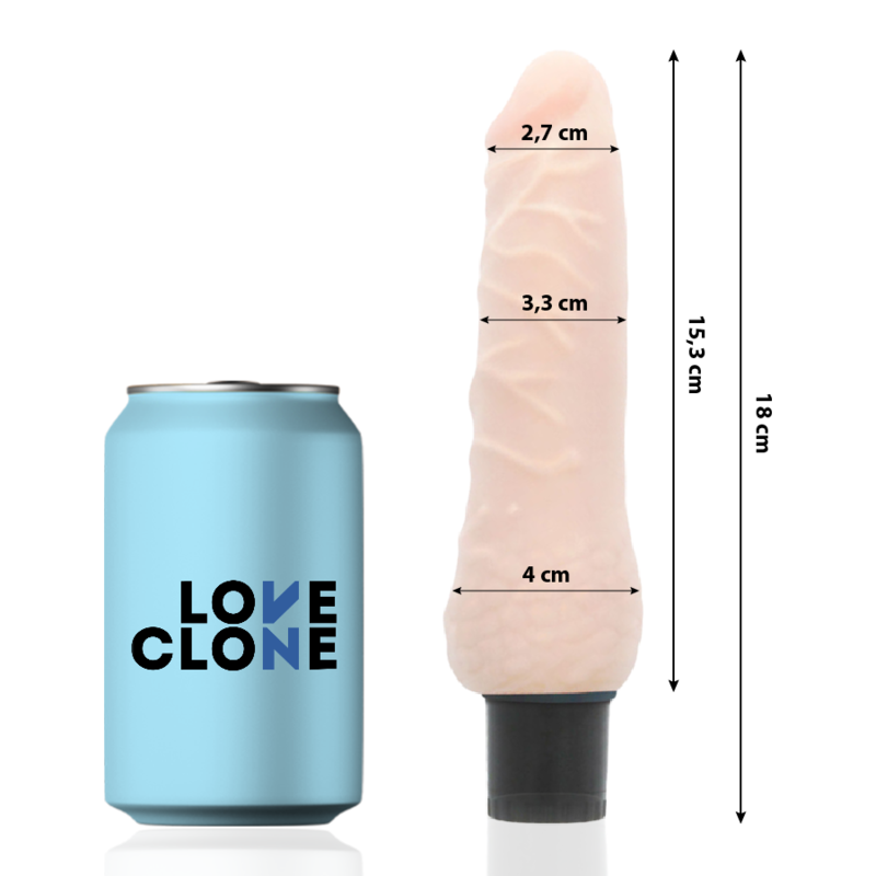 LOVECLONE - SVEN SELF LUBRICATION VIBRATOR 18.5 CM -O- 3.3 CM LOVECLONE