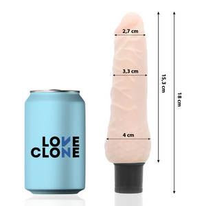 LOVECLONE - SVEN САМОСМАЗЫВАЮЩИЙСЯ ВИБРАТОР 18,5 СМ -O- 3,3 СМ