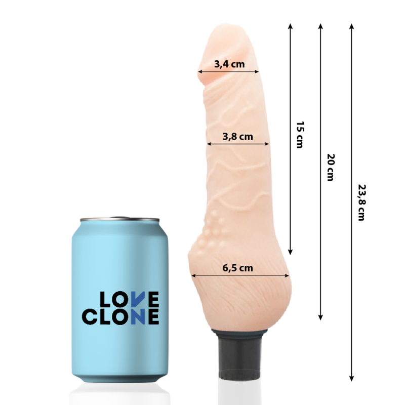 LOVECLONE — DAVEN PAŠEĻOŠANA REALISTIC 23,8 CM -O- 3,8 CM