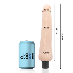LOVECLONE - RAGNAR САМОСМАЗЫВАЮЩИЙСЯ ВИБРАТОР 24,5 СМ -O- 3,5 СМ