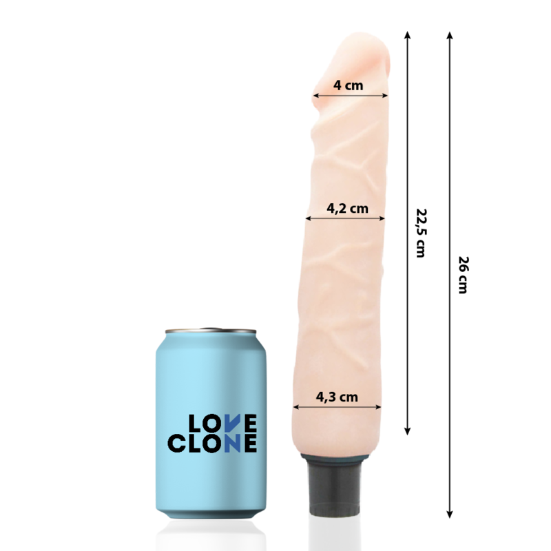 LOVECLONE — JANSEN PAŠEĻOŠANAS VIBRATORS 26 CM -O- 4,2 CM
