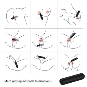 ARMONY - WARHEAD VIBRATOR BULLET REMOTE CONTROL BLACK 2 CM X 8.8 CM ARMONY STIMULATORS
