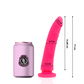 DELTA CLUB - ROTAĻLIETAS ROZĀ DILDO MEDICĪNAS SILIKONS 17 CM -O- 3 CM