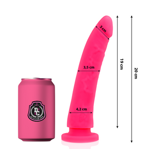 DELTA CLUB - ROTAĻLIETAS ROZĀ DILDO MEDICĪNAS SILIKONS 20 CM -O- 4 CM