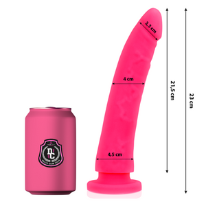 DELTA CLUB - ROTAĻLIETAS ROZĀ DILDO MEDICĪNAS SILIKONS 23 CM -O- 4,5 CM