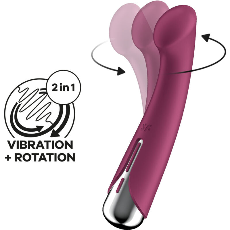 SATISFYER - SPINNING G-SPORT 1 ROTATOR VIBRATOR RED SATISFYER VIBRATOR