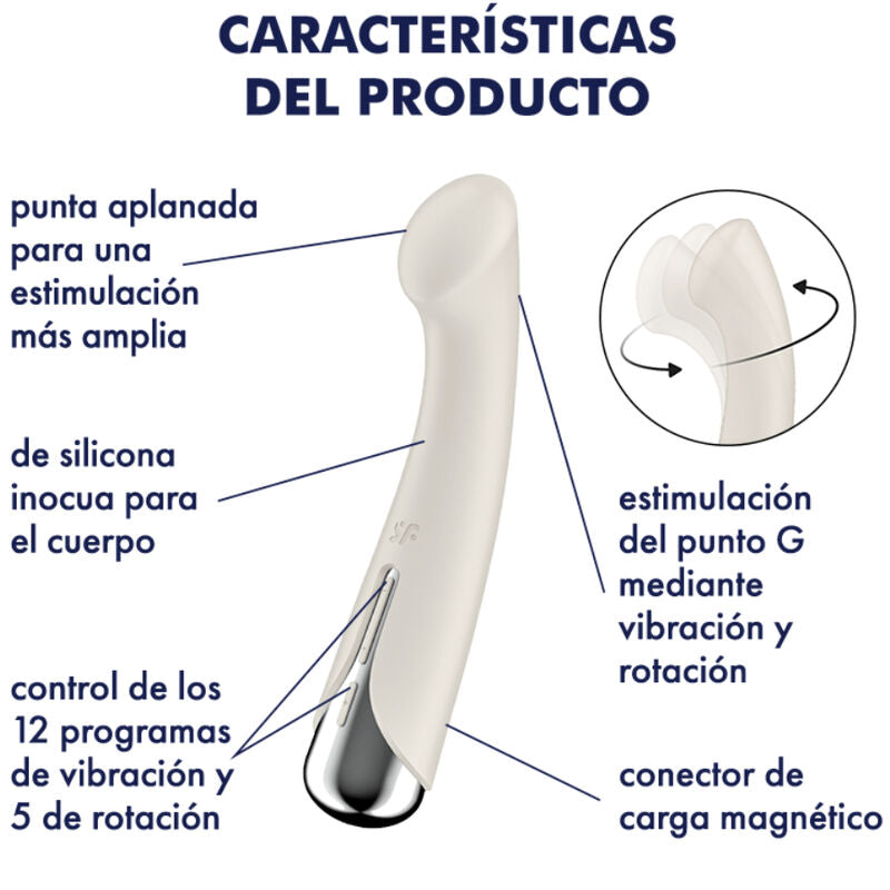 SATISFYER - SPINNING G-SPORT 1 ROTATOR VIBRATOR RED SATISFYER VIBRATOR
