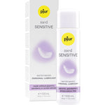 Pjur Med Sensitive Water-Based Lubricant 100ml, glycerin and paraben-free, designed for sensitive skin and mucous membranes.
