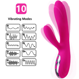 ARMONY - FLEXIBLE VIBRATOR & STIMULATOR WITH FUCHSIA HEAT EFFECT - LoveYou.lv