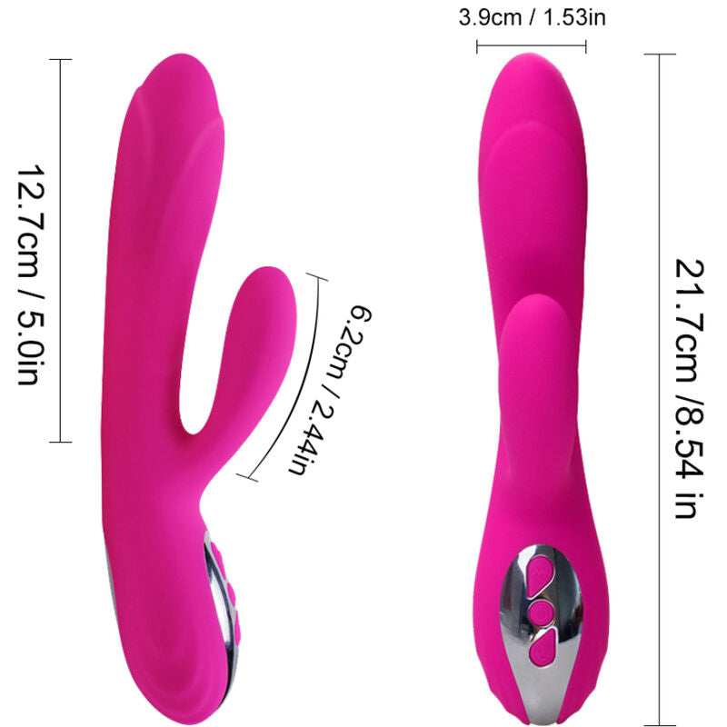 ARMONY - FLEXIBLE VIBRATOR & STIMULATOR WITH FUCHSIA HEAT EFFECT - LoveYou.lv