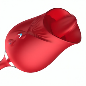 ARMONY - DELIGHT FLOWER VIBRATOR & BUMPING WITH RED TONGUE ARMONY STIMULATORS