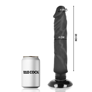 BASECOCK - REĀLISTS VIBRATORS 2-1 FLESH 20 CM -O- 4 CM