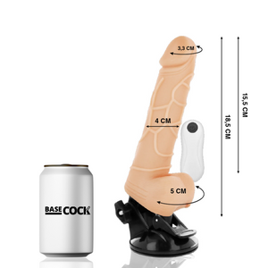 BASECOCK — REĀLISTS VIBRATORA TĀLVADĪBAS PULTS MĪSTA 18,5 CM -O-4 CM