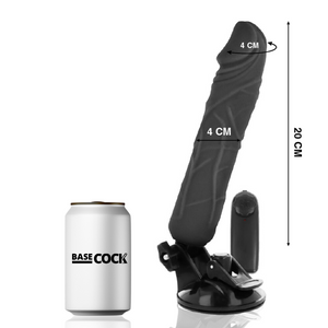 BASECOCK — REĀLISTS VIBRATORI TĀLVADĪBAS PULTS FLESH 20 CM -O- 4 CM