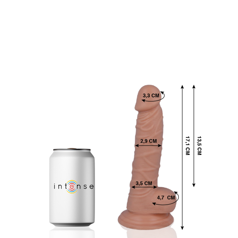 MR INTENSE - 7 РЕАЛИСТИЧНЫЙ ПЕТУХ 17.1 CM -O- 2.9 CM