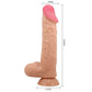 PRETTY LOVE - BĪDĀMĀS ĀDAS SĒRIJA REĀLISTS DILDO AR BĪDĀMĀM ĀDAS SŪCĒŠANAS GĀZES TĀLVADĪBAS PULTS MĪSTA 24 CM