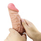 PRETTY LOVE - BĪDĀMĀS ĀDAS SĒRIJA REĀLISTS DILDO AR BĪDĀMĀM ĀDAS SŪCĒŠANAS GĀZES TĀLVADĪBAS PULTS MĪSTA 24 CM