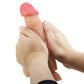 PRETTY LOVE — BĪDĀMĀS ĀDAS SĒRIJA REĀLISTS DILDO AR BĪDĀMĀM ĀDAS SŪCĒŠANAS GĀZES TĀLVADĪBAS PULTS MĪSTA 21,8 CM