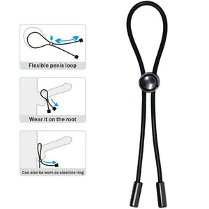 PRETTY LOVE - CORD PENIS RING AND TESTICLES PRETTY LOVE MALE
