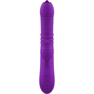 ARMONY - FULLY G SPOT RABBIT VIBRATOR WITH STIMULATING TONGUE VIOLET HEAT EFFECT - LoveYou.lv