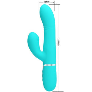 PRETTY LOVE - MULTIFUNCTION G-SPOT VIBRATOR AQUA GREEN PRETTY LOVE FLIRTATION
