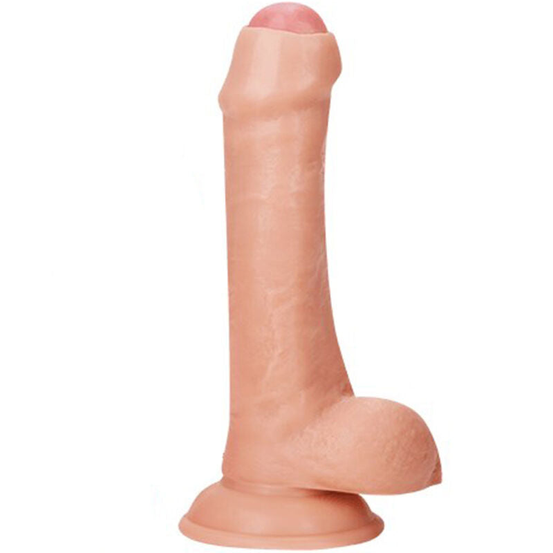 Alt Tag: Armony realistic dildo with foreskin, 21 cm, premium quality PVC, phthalate-free, sensual experience toy.