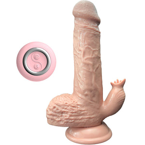 Alt Tag: Armony realistic vibrator and thrusting dildo with tongue stimulator and remote control, designed for enhanced pleasure.