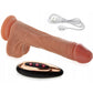 Armony realistic dildo vibrator with remote control and USB cable, 22.5 cm, featuring thrusting and heat effect.