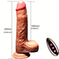 Armony realistic dildo vibrator with remote control, measuring 22.5 cm, featuring vibration, thrusting, and heat effects.