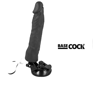 BASECOCK - РЕАЛИСТИЧНЫЙ ВИБРАТОР С ДИСТАНЦИОННЫМ УПРАВЛЕНИЕМ FLESH 21 CM -O- 4 CM