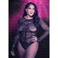 CALEXOTICS - RADIANCE БОДИ С ДЛИННЫМИ РУКАВАМИ RHINE PLUS SIZE