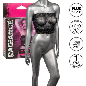 CALEXOTICS - RADIANCE BANDEAU TOP RHINE PLUS SIZE CALEXOTICS