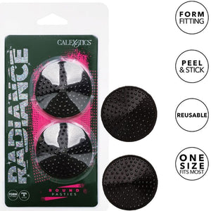 CALEXOTICS - RADIANCE ROUND SHAPE JEWEL NIPPLE COVERS CALEXOTICS