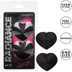 CALEXOTICS - RADIANCE HEART-SHAPED JEWEL NIPPLE SHIELDS CALEXOTICS