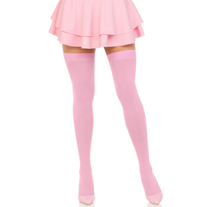 LEG AVENUE - NYLON THIGH HIGHS PINK LEG AVENUE HOSIERY