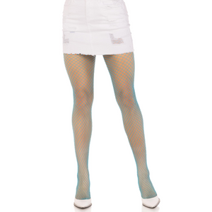 LEG AVENUE - LYCRA FISHNNET PANTYHOSE BLUE LEG AVENUE HOSIERY