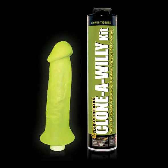 CLONE A WILLY - CLONEUR DE PÉNIS VERT LUMINESCENT AVEC VIBRATEUR - LoveYou.lv