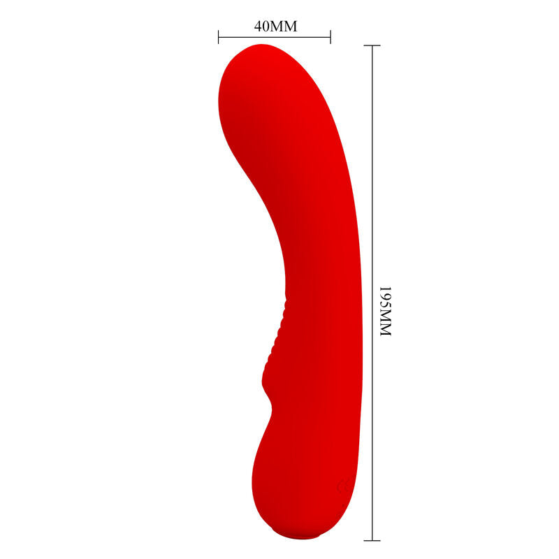 PRETTY LOVE - PRESCOTT RECHARGEABLE VIBRATOR RED PRETTY LOVE SMART