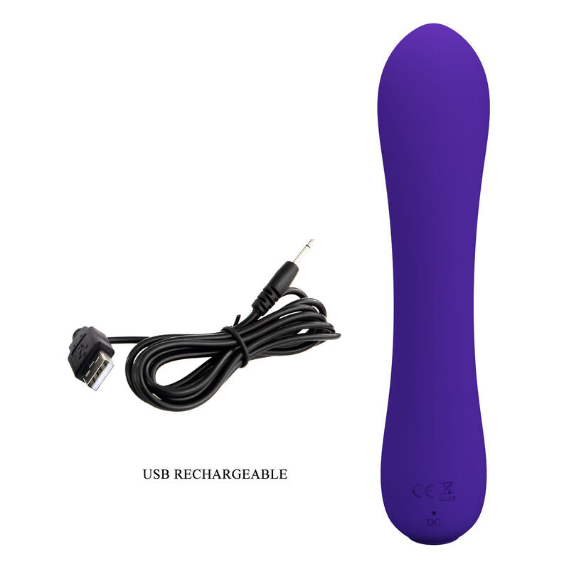 PRETTY LOVE - PRESCOTT RECHARGEABLE VIBRATOR PURPLE PRETTY LOVE SMART