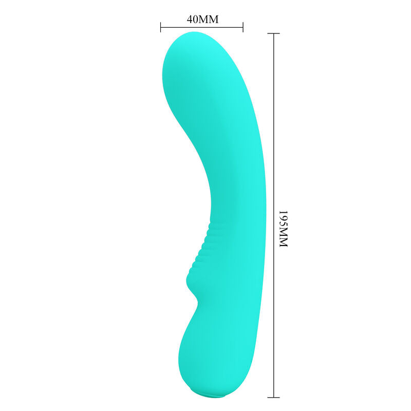 PRETTY LOVE - PRESCOTT RECHARGEABLE VIBRATOR AQUA GREEN PRETTY LOVE SMART
