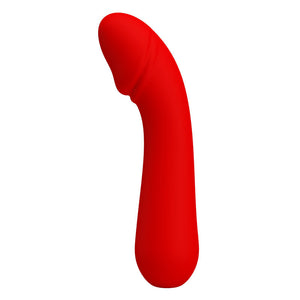 PRETTY LOVE - CETUS RECHARGEABLE VIBRATOR RED - LoveYou.lv