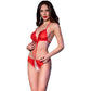 CHILIROSE - CR 4410 БОДИ С ВЫРЕЗОМ КРАСНЫЙ S/M