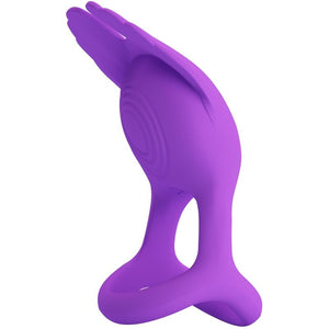 PRETTY LOVE - SILAS VIBRANT PENIS RING 7 VIBRATIONS PURPLE SILICONE PRETTY LOVE MALE