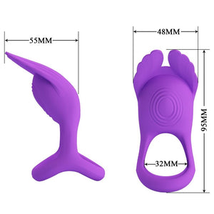 PRETTY LOVE – SILAS VIBRANT PEENISE RING 7 VIBRATIONS LILLAS SILIKOONIST PRETTY LOVE MEES